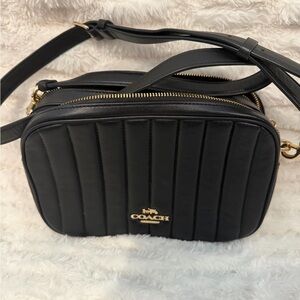 Coach Black Jes Quilted Crossbody Bag